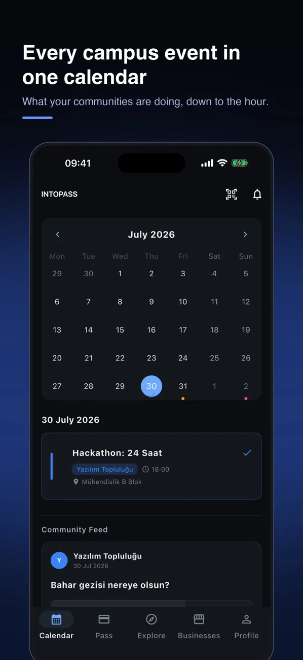 INTOPASS iOS app screen